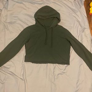 Dark green crop jacket